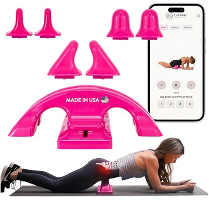Thrival Relief Pro, Adjustable Psoas Muscle Release Tool, Pink - color: Pink, size: Thrival Relief Pro