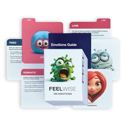 156 Emotion Cards Card Deck – Master Your Emotional Intelligence, Enhance Resilience and Thrive - color: Emotions Only Deck