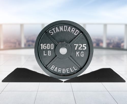 UNMERA Squat Wedge Block Non Slip for Heel Elevated Squats, 2PCS | Professional fitness slant board and squat platform, ideal for calf raises, weightlifting, and strength training. - color: Black