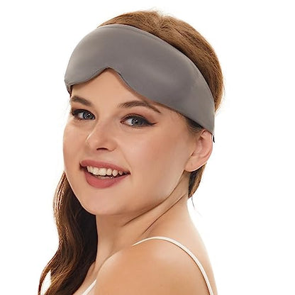 ALASKA BEAR Side Sleeper Sleep Mask, Patented, 100% Blackout, Dark Grey - color: A2 Dark Grey