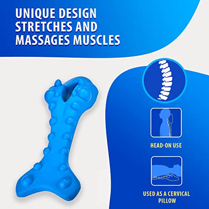 Full Back Stretch Massage Trigger Point Chiropractic Pillow by Acupillow Pro - Cervical and Lumbar Traction Stretcher Device - Myofascial Release of Pressure Point - Neck and Back Pain - style: Pro