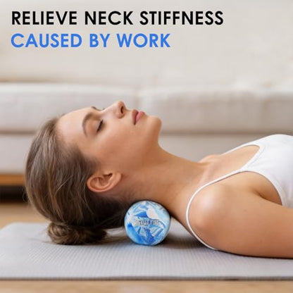 Lacrosse Massage Balls for Myofascial Release,Blue - color: Blue