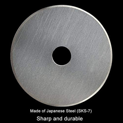Rotary Cutter Blades 45mm 10 Pack by KISSWILL, Fits Fiskars, Olfa, Martelli, Dremel, Truecut, DAFA Rotary Cutter Replacement for Quilting Scrapbooking Sewing Arts &Crafts, Sharp and Durable - color: 45MM Round hole Blades