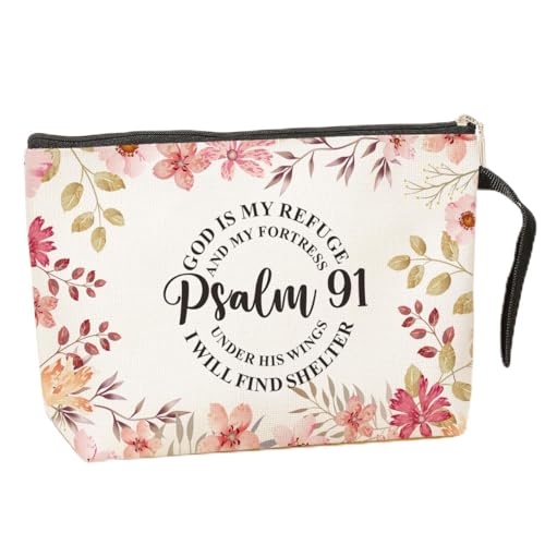 Inspirational Christian Gifts for Women Makeup Bag Bible Cosmetic Bags | Motivational Religious Gifts Makeup Zipper Pouch Bag Scripture Christmas Birthday Gifts Skincare Bag for Lady Female Teacher - color: Multicolor0664