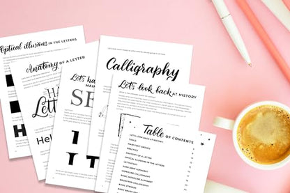 The Complete Guide to Modern Calligraphy & Hand Lettering for Beginners: A Step by Step Guide and Workbook with Theory, Techniques, Practice Pages and Projects to Learn to Letter