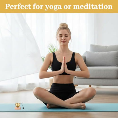 MIni Singing Bowl Set, Meditation Sound Bowl with Bag | for Yoga, Meditation Relaxation, Mindfulness,Chakra Energy Healing, Self-Regulation, Stress Relief, Spiritual Gifts