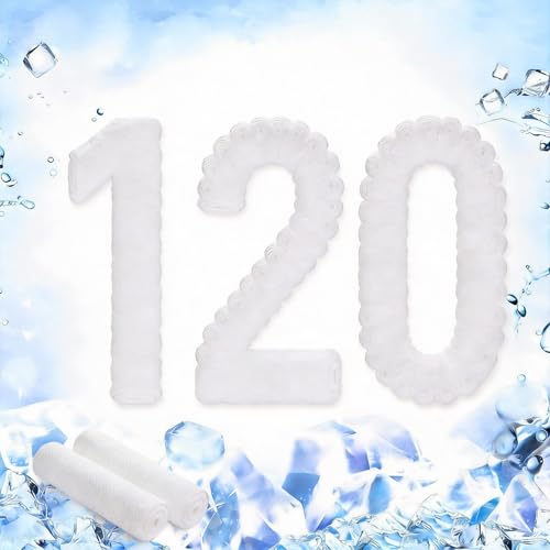 QBrand 120 Pack Cooling Towels, 40"x12" Ice Breathable Chilly Sweat Rag Microfiber Workout Rags for Gym Towels for Neck and Face for Yoga Golf Sport Running (WH-120) - color: Wh-120