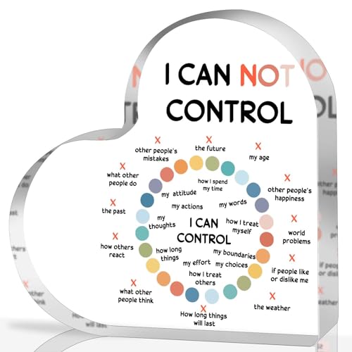 Mental Health Decor, Psychotherapy Affirmations Heart Acrylic Sign, School Counselor Sign, Therapy Anxiety Sign, Therapy Mental Health Gifts for Social Worker Classroom School Counseling Educational - color: 062