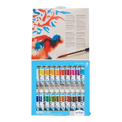 Van Gogh Watercolor Paint Set, 20x10ml Tube Set - color: 20 General (Standard Box), style: 10ml Tube