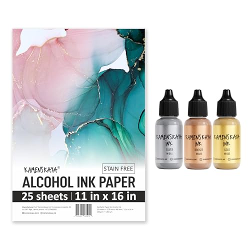 Alcohol Ink Set with Alcohol Ink Paper