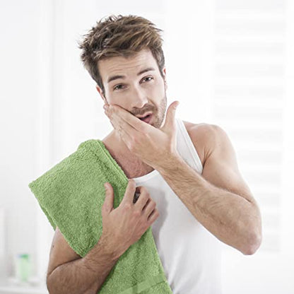 Utopia Towels Salon Towels, Pack of 24, 16x27 in, 100% Cotton, Sage Green - color: Sage Green, size: 24 Pack