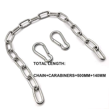 Heavy Duty Stainless Steel Chain 550LB Capacity for Punching Bags Hanging Chair Hammocks Swing Trapeze Yoga - size: 4MM