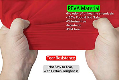Red Plastic Tablecloths 2 Pack Ruby Disposable Table Covers 84 Inch Circle Bridal Shower Party Tablecovers PEVA Solid Table Cloths for Picnic Birthday Wedding Banquet Parties 6 ft Round Table Use - color: E03 Red