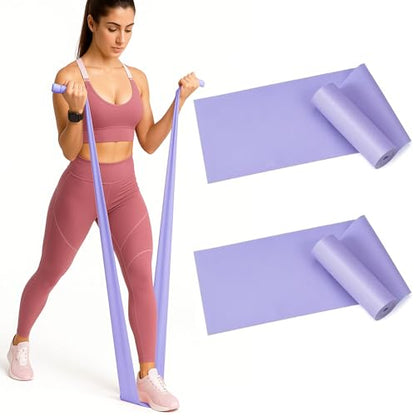 2Pcs Professional Resistance Bands. Latex-Free, Elastic Band, Work Out Bands, Stretch Bands for Working Out Women or Men, Exercise Bands Set for Physical Therapy, Yoga, Pilates
