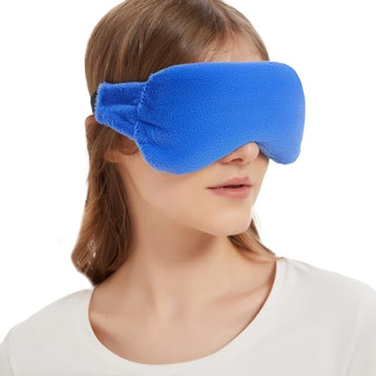 Weighted Eye Pillow for Yoga, Moist Heat Mask for Dry Eyes(Blue) - color: Eye Mask04-blue