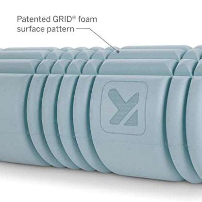 TRIGGERPOINT Performance Therapy Grid Patented Multi-Density Foam Massage Roller (80% Recycled) Exercise, Deep Tissue Muscle Recovery - Muscle Pain&Tightness, Improves Circulation (13"), Blue - size: Pack of 6