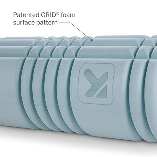 TRIGGERPOINT Performance Therapy Grid Patented Multi-Density Foam Massage Roller (80% Recycled) Exercise, Deep Tissue Muscle Recovery - Muscle Pain&Tightness, Improves Circulation (13"), Blue - size: Pack of 6