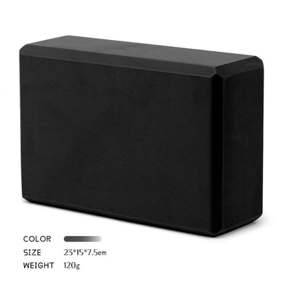 Yoga Blocks, EVA Foam Workout Equipment, High Density Foam Blocks with Non-Slip Surface, Beveled Edges for Yoga, Pilates, Stretching, Meditation, Home Gym Essentials, 9" x 6" x 3" - color: Black