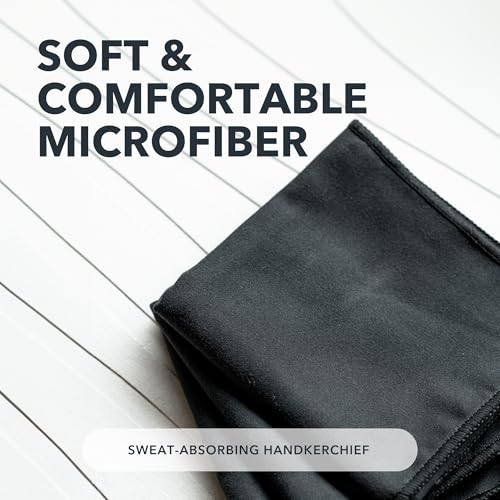 SweatBlock Microfiber Sweat Absorbing Handkerchiefs, 15x15 Inch, 3-Pack - size: 15 x 15 inches