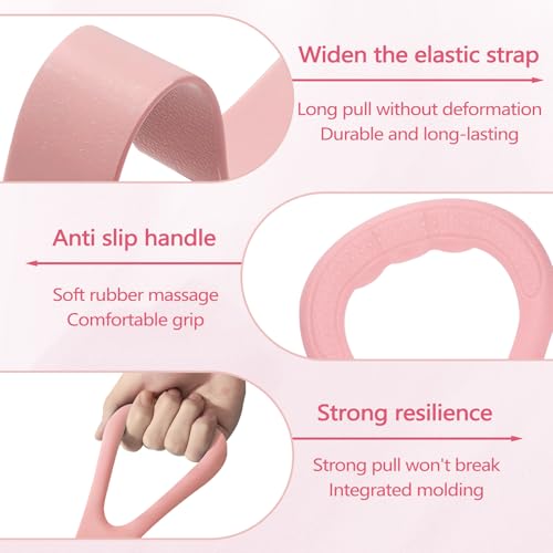 Yitexin Figure 8 Resistance Band, Stretch Bands for Exercise, Stretch Strap for Arm Shoulder Back Chest Stretching, Elastic Rope Stretching Bands - color: 3 Pcs