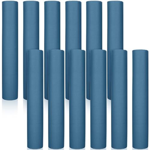 Timgle 12 Pack Yoga Mat Bulk, 4mm Thick Extra Long Sports Mat Anti Slip Tear Resistant Yoga Exercise Set for Fitness Stretching Home Workout Gym and Studio - color: Navy Blue