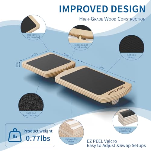 Ankle Balance Board Wooden Single Leg