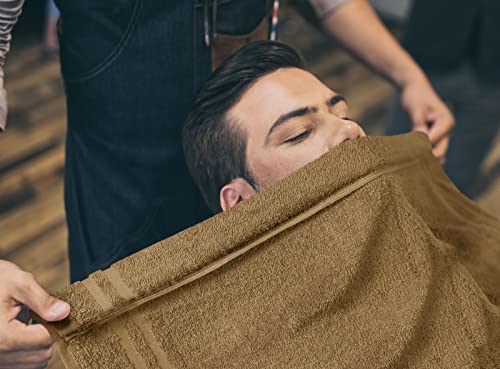 Utopia Towels Bleach Proof Salon Towels, Pack of 24, 16x27 in, Camel - color: Camel, size: 24 Pack
