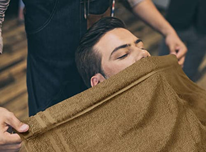 Utopia Towels Bleach Proof Salon Towels, Pack of 24, 16x27 in, Camel - color: Camel, size: 24 Pack