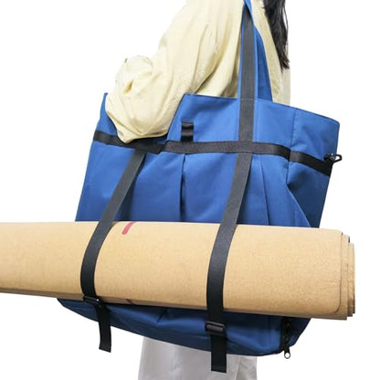 SSZYace 35L Tennis Tote Bag Waterproof Shoe Compartment for Gym Travel Work | detachable strap yoga mat holder vented shoe pocket waterproof luggage strap tennis pickleball padel racket gym work travel
