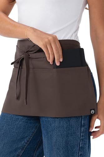 Chef Works Unisex Waitress Apron - color: Espresso