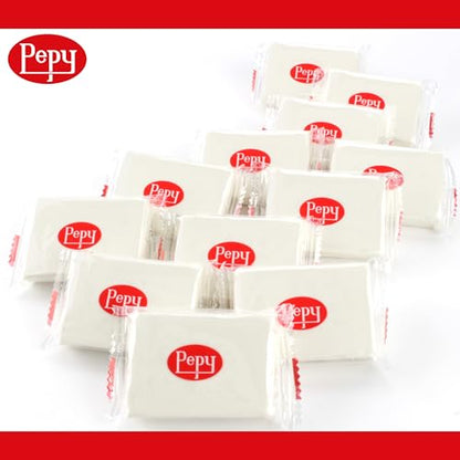 Pepy Plastilina Reusable and Non-Drying Modeling Clay; Set of 24 Bars, 1.4 Ounce Each, Perfect for Arts and Crafts Projects, White - color: White