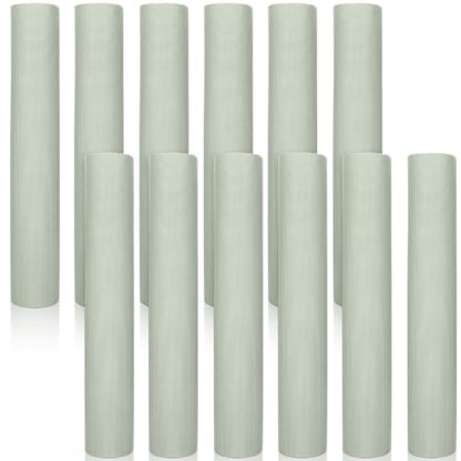 Timgle 12 Pack Yoga Mat Bulk, 4mm Thick Extra Long Sports Mat Anti Slip Tear Resistant Yoga Exercise Set for Fitness Stretching Home Workout Gym and Studio - color: Gray Green