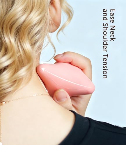 Trigger Point Massage Tool, 3" × 2.6", Deep Tissue Manual Massage Ball for Muscle Knots & Myofascial Release, Physical Therapy Tool for Plantar Fasciitis, Foot Hand Hip & Back Soreness Relief - color: Pink