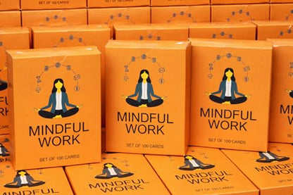100 Mindful Work Cards – Mindfulness & Self‑Care Prompts for Professionals | Desk & Travel Deck for Stress Relief, Focus, Motivation & Well‑Being - style: Work Cards