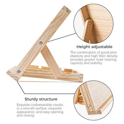 Koseibal 2 Pack Tabletop Wood Easel Stand for Art Painting Canvas Display | Portable Angle Wooden Art Easel Stand, Adjustable Sketching Board for Student, Artist, Beginner Canvas Painting