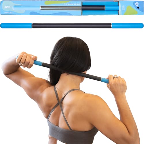 RAD Rod – Deep Tissue Massage Roller Stick – Myofascial Release Tool for Legs, Back, Neck, Arms & Shoulders – Muscle Roller for Mobility & Recovery - style: Rod