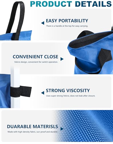 MASTERCANOPY Canopy Weight Sandbags, Without Sand(112 Pounds, Blue) - color: Blue