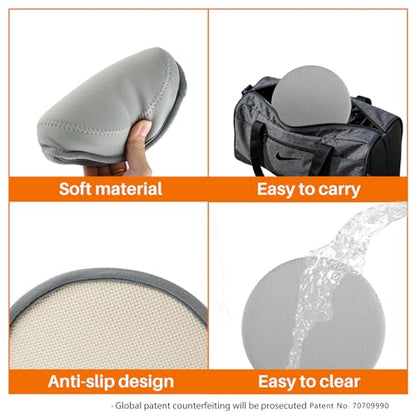 Yoga Knee Pad, 1.57 Inch Thick, Memory Foam and EPE Foam, Waterproof and Non-Slip, for Knees Elbows Wrist Hands Head Yoga Pilates Work Out Kneeling Pad, Exercise Mat 2 - color: Light Gray