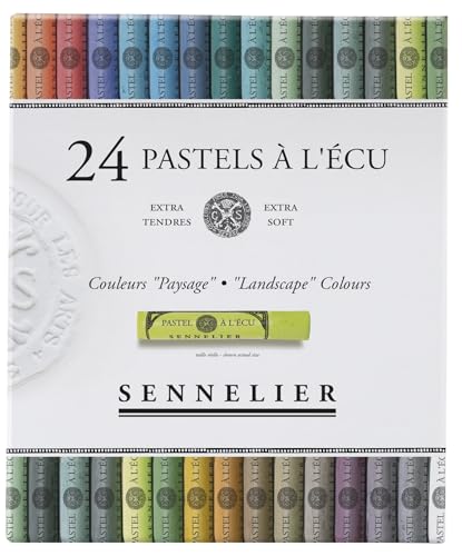 SENNELIER Extra-Soft French Pastel Landscape Artist Box Set, 24-Colors