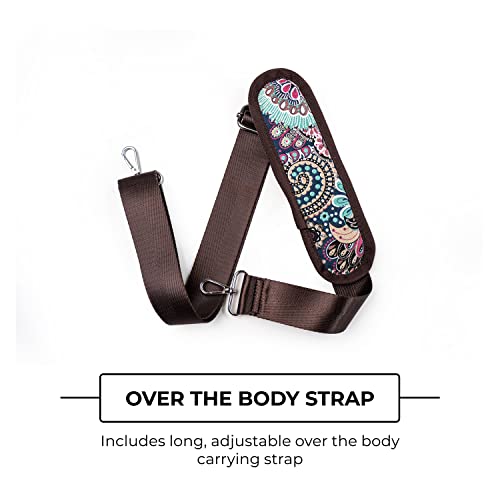 Mount Adams Yoga Mat Bag, 26"x8"x8", Fits Mats up to 74"x26"x6mm - color: Paisley