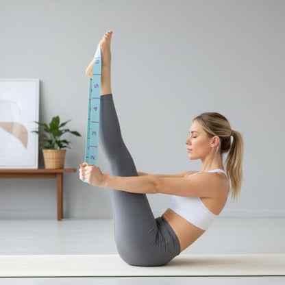 Flexibility Training Equipment, Stretching Band Stretching 11 Loops Leg Stretch Straps Yoga Straps for Physical Therapy Elastic Stretch Bands with Loop for Yoga, Pilates, Ballet, Dance and Fitness