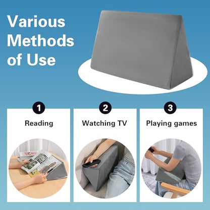 BALAPET Small Wedge Pillow for Side Sleeping, Premium Foam Bed Pillow for Side Sleeping,Triangle Wedge Pillow for Leg Elevation,Yoga,Reduce Back Pain
