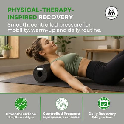 Foam Roller Set for Physical Therapy, 5-in-1 Smooth Roller Kit with Large Roller, Mini Roller, Massage Ball, Peanut Ball and Carry Bag, Designed in Germany