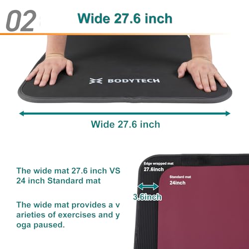 BodyTech Exercise mat - color: Black/Gray