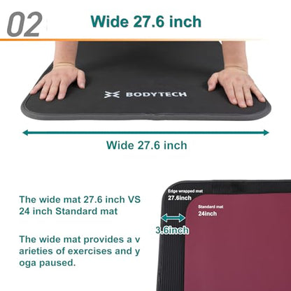 BodyTech Exercise mat - color: Black/Gray