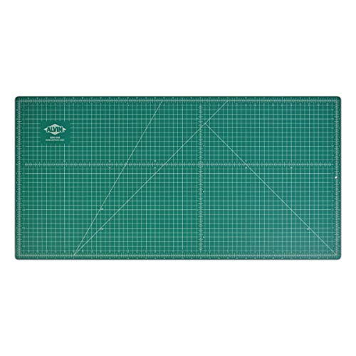 ALVIN GBM Self-Healing Cutting Mat 18 x 36 inch | Double-Sided Green/Black | 5-Layer Gridded Surface for Arts, Crafts and Sewing - Model GBM1836 - size: 36"L x 18"W