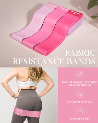 LIONSCOOL Pilates Ring Set 14" Magic Circle, 9" Mini Ball, Resistance Bands | Foam-Padded Fiberglass Pilates Ring, 400 lb Anti-Burst Ball, Latex & Fabric Bands, Socks, Guide & Bag, Pilates Equipment Kit