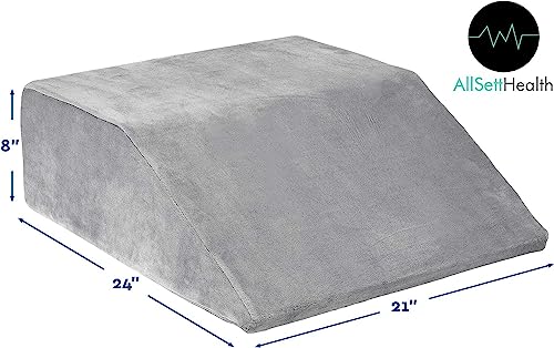Leg Elevation Pillow - Memory Foam Leg Elevating Pillow | Leg Rest Wedge - Leg Pillow Elevation Blood Circulation | Relieves and Recovers Foot & Ankle Injuries | Foot Elevation Pillows for Swelling - style: Leg Elevation