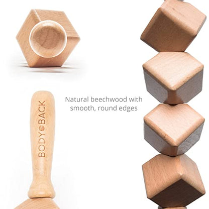 Body Back Foot And Body Roller Bundle, Massage Roller For Plantar Fasciitis | 2 In 1 Massage Tool Bundle, Wooden Cellulite Massager Tool, Full Body Massage Roller For Muscle Recovery & Relaxation Therapy - style: Bundle