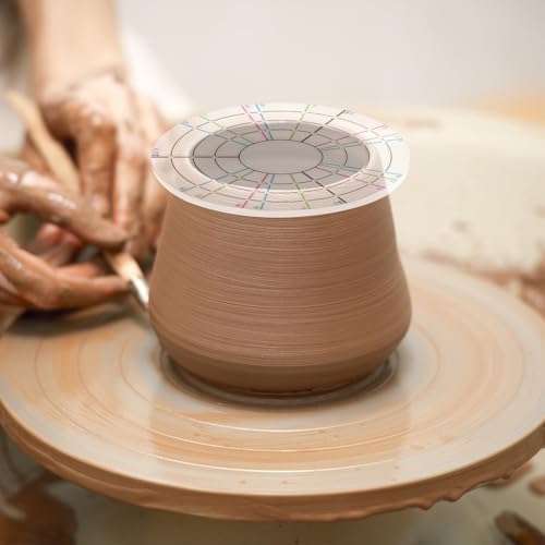 GeryVtee Pottery Trimming Spinner Pottery Trimming Tools Rotary Disc Mini Pottery Wheel Clay Tools for Potters and Clay Artists（(Large+Small）